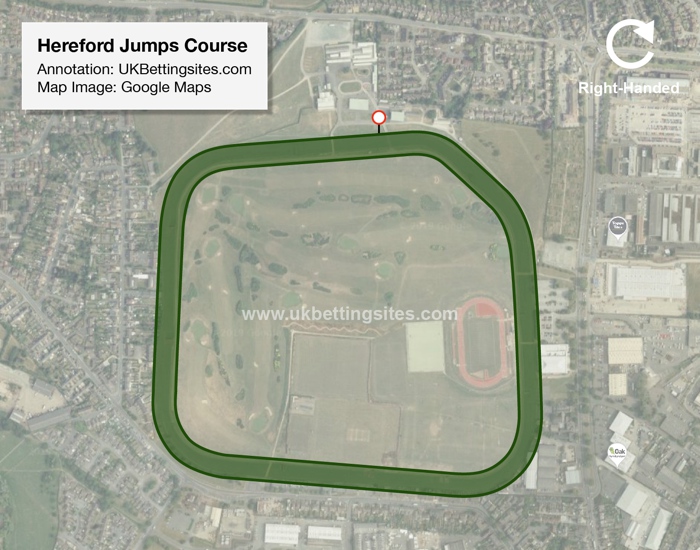 Hereford Jumps Racecourse Map